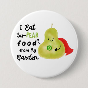 Positive Pear Pun - SuPear Food från min Garden Knapp