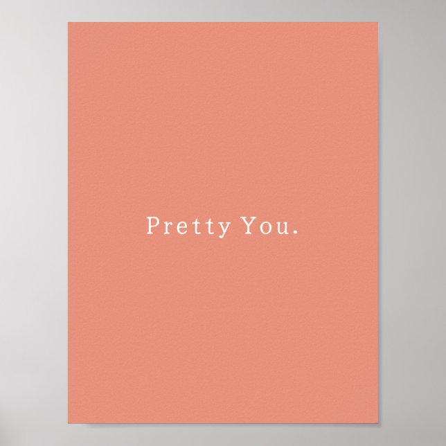 Positive Pretty You Quote Poster (Framsidan)