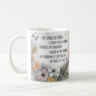 Positive Quote Inspirational Mugg, Boho Kopp