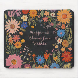 Positive Quote Mousepad - Blommigt Musmatta