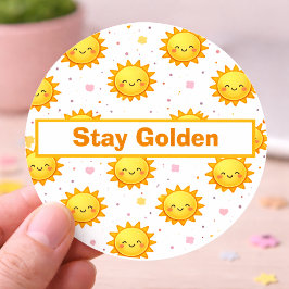 Positive Quote Sticker | Bright Colorful Design Runt Klistermärke