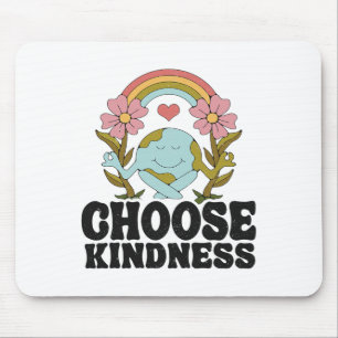 Positive Rainbow Peace Hippie Välj Kindness Eart Musmatta