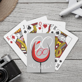 Positive Red Vin Glass 60, vilket är 60:e födelsed Casinokort