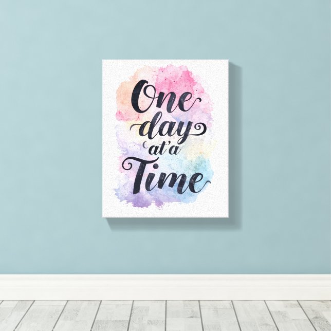 Positive Sobriety and Recovery Saying Canvastryck (Insitu (trägolv))