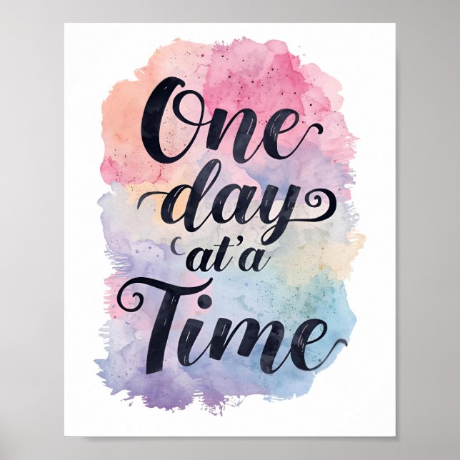 Positive Sobriety and Recovery Saying Poster (Framsidan)