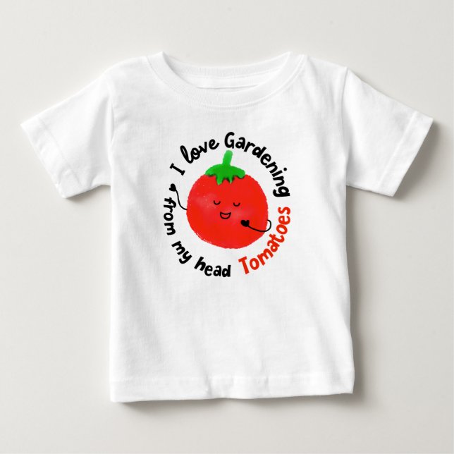 Positive Tomato Pun - Från mitt huvud Tomater Tröja (Framsida)