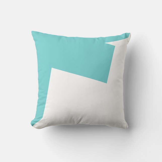 Positive Vibes Abstrakt Art Blue Cushion Pillow Kudde (Framsida)