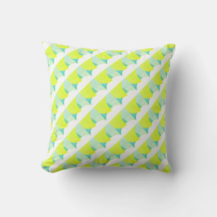 Positive Vibes Abstrakt Art Gult Cushion Pillow Kudde