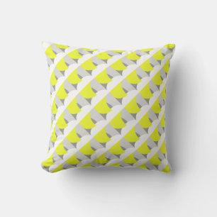 Positive Vibes Abstrakt Art Gult Cushion Pillow Kudde