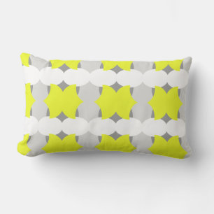 Positive Vibes Abstrakt Art Gult Cushion Pillow Lumbarkudde