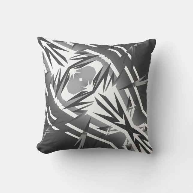 Positive Vibes Abstrakt Art Thunder Cushion Pillow Kudde (Framsida)