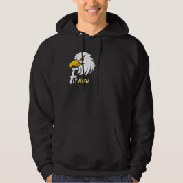 Positive Vibes Eagle Head Inspirational Anpassning Hoodie