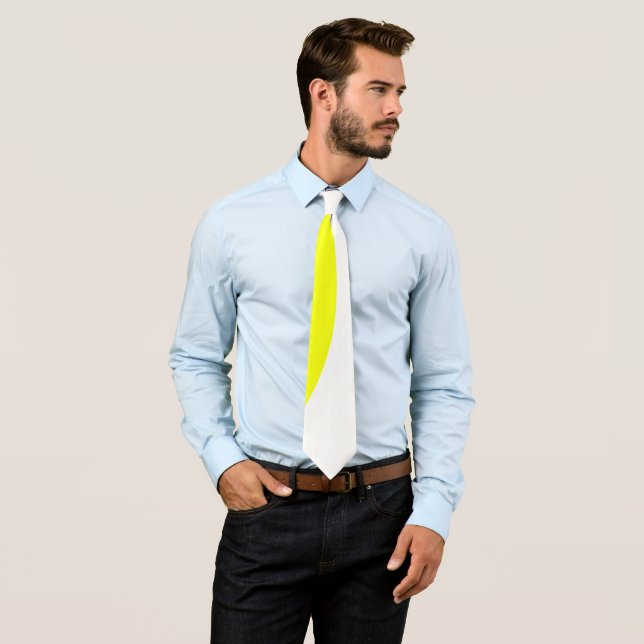 Positive Vibes Gult Blue Minimalistic Tie Slips (In Situ)