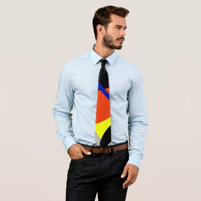 Positive Vibes Gult Blue Minimalistic Tie Slips (In Situ)