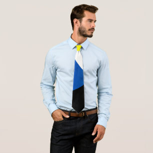Positive Vibes Gult Blue Minimalistic Tie Slips