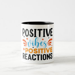 Positive Vibes | Motiveringsoffert Två-Tonad Mugg