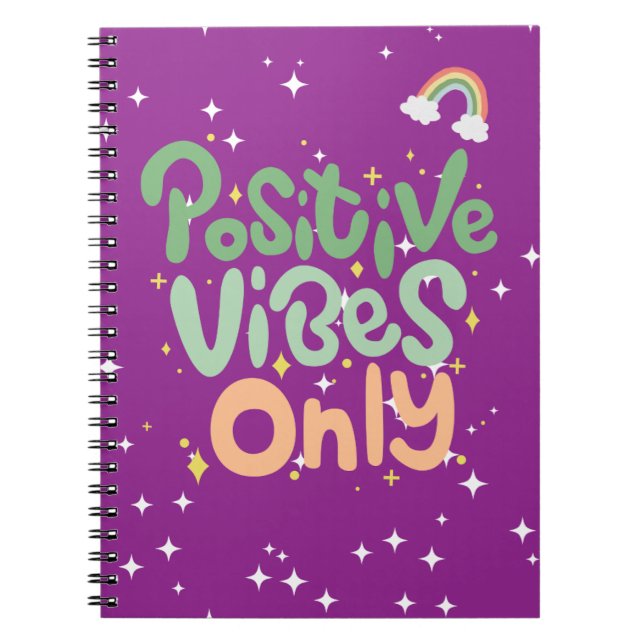 "Positive Vibes Only" Daily Inspiration Anteckningsbok (Framsidan)