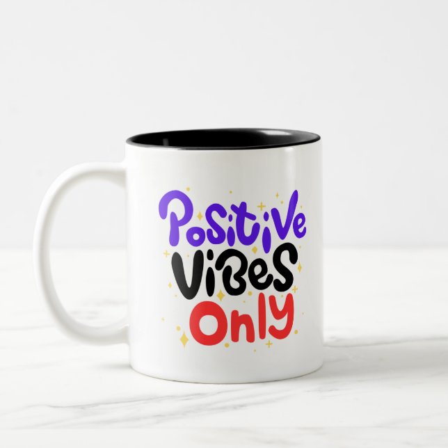 Positive Vibes Only Mugg (Vänster)