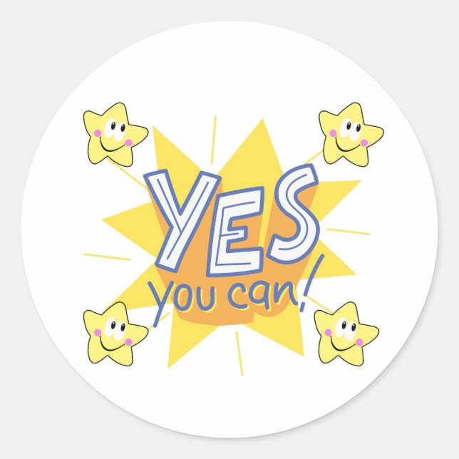 Positive Vibes Only Runt Klistermärke (Framsida)