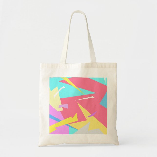 Positive Vibes Pastel Färg Abstrakt Tygkasse (Framsidan)