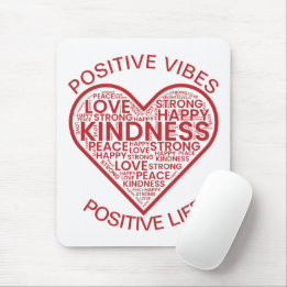 Positive Vibes Positive Life Mousepad Musmatta