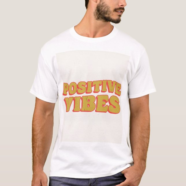Positive Vibes Premium Essential T-shirt (Framsida)