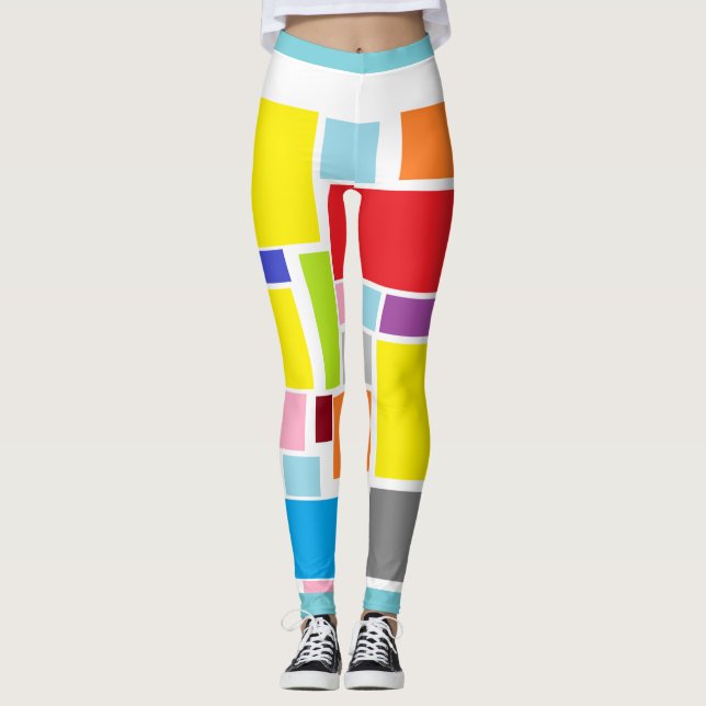 Positive Vibes Stänk i färg Leggings (Framsida)