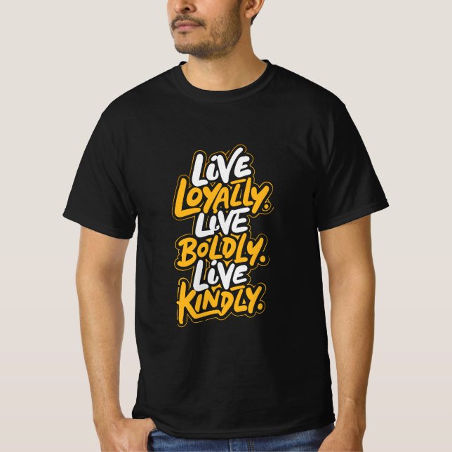 Positive Vibes Tee for Kindness and Bold Living (Framsida)