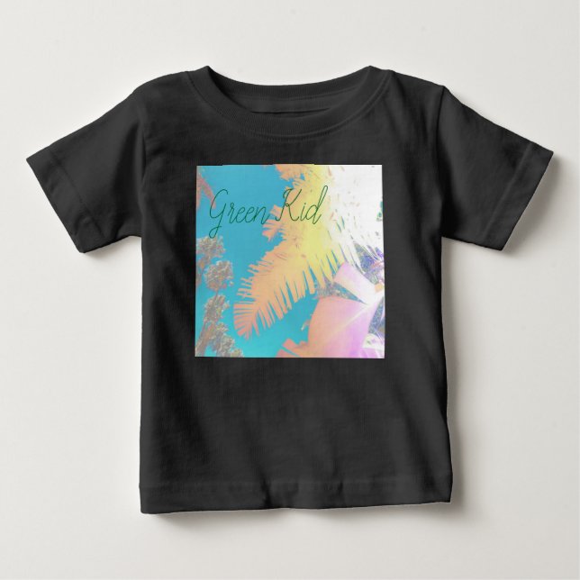 Positive Vibes Tropical Handflatan Träd T Shirt (Framsida)