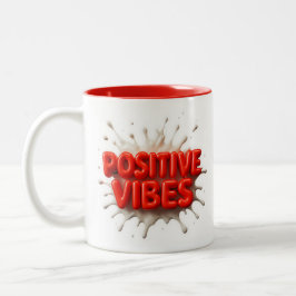 Positive Vibes Två-Tonad Mugg