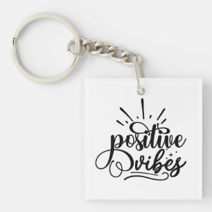 Positive Vibes Typography Motivational Quote Art