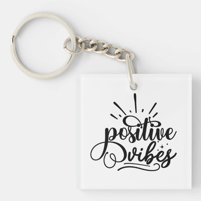 Positive Vibes Typography Motivational Quote Art (Framsidan)