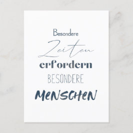 Positiver Spruch Zitat auf einer Postkarte Vykort