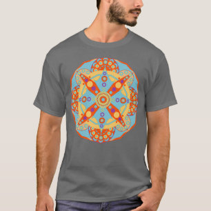 Positivitet Helig Geometry Mandala T Shirt