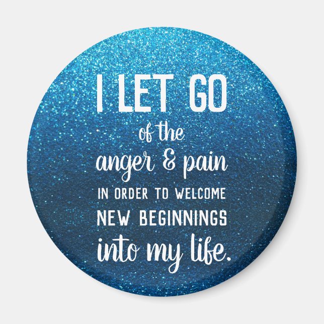 Positivitet, inspirationerande avantningshantering magnet (Framsidan)