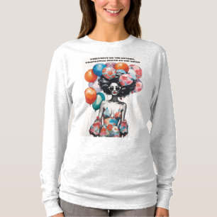 Positivitet på utsidan - roligt t shirt