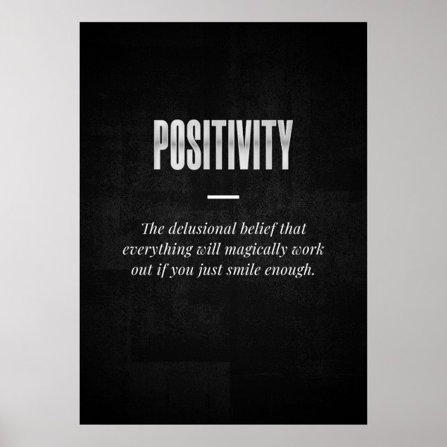 Positivitet Poster (Framsidan)