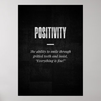 Positivitet Poster