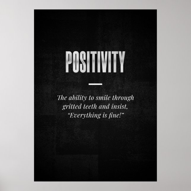Positivitet Poster (Framsidan)