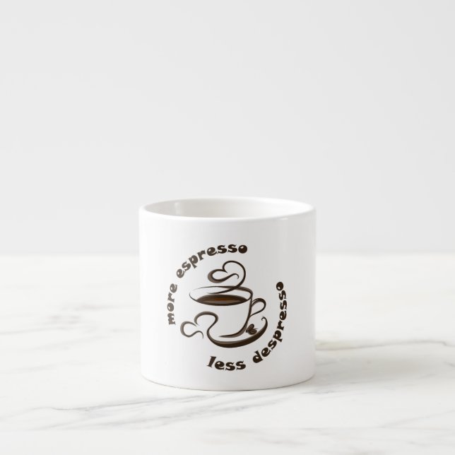 Positivitetens Aroma: mer esspresso, mindre depres Espressomugg (Framsidan)