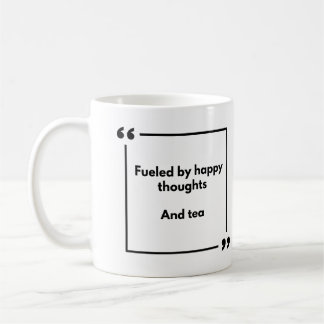 Positivitetsmugg - driven av glada tankar och te kaffemugg