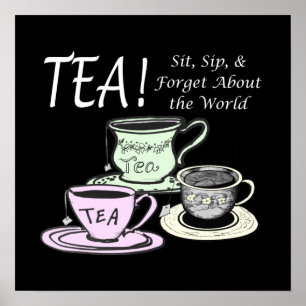 Positivitetsoffert för Tea Älskare - SIP-Glöm inte Poster