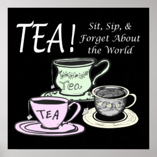 Positivitetsoffert för Tea Älskare - SIP-Glöm inte Poster