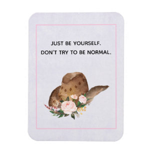 Positivitetsoffert med Cowgirl Hat Magnet