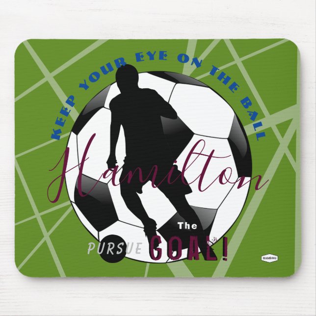 Positivitetsplats Mousepad Lime Green HAMbyWG Musmatta (Framsidan)