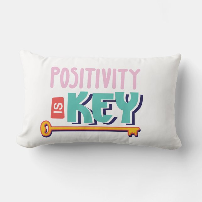 positivity is the key design  lumbarkudde (Framsida)
