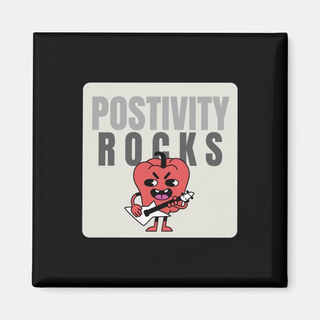 Positivity Sten Sticker Magnet (Framsidan)