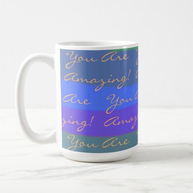 Positivt att du är färgstark som Fantastisk Kaffemugg (Vänster)