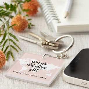 Positivt att du inte är Ensam Girl Motivation Cita