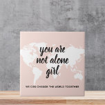 Positivt att du inte är Ensam Girl Motivation Cita Kakelplatta<br><div class="desc">Positivt att du inte är Ensam Girl Motivation Citate</div>